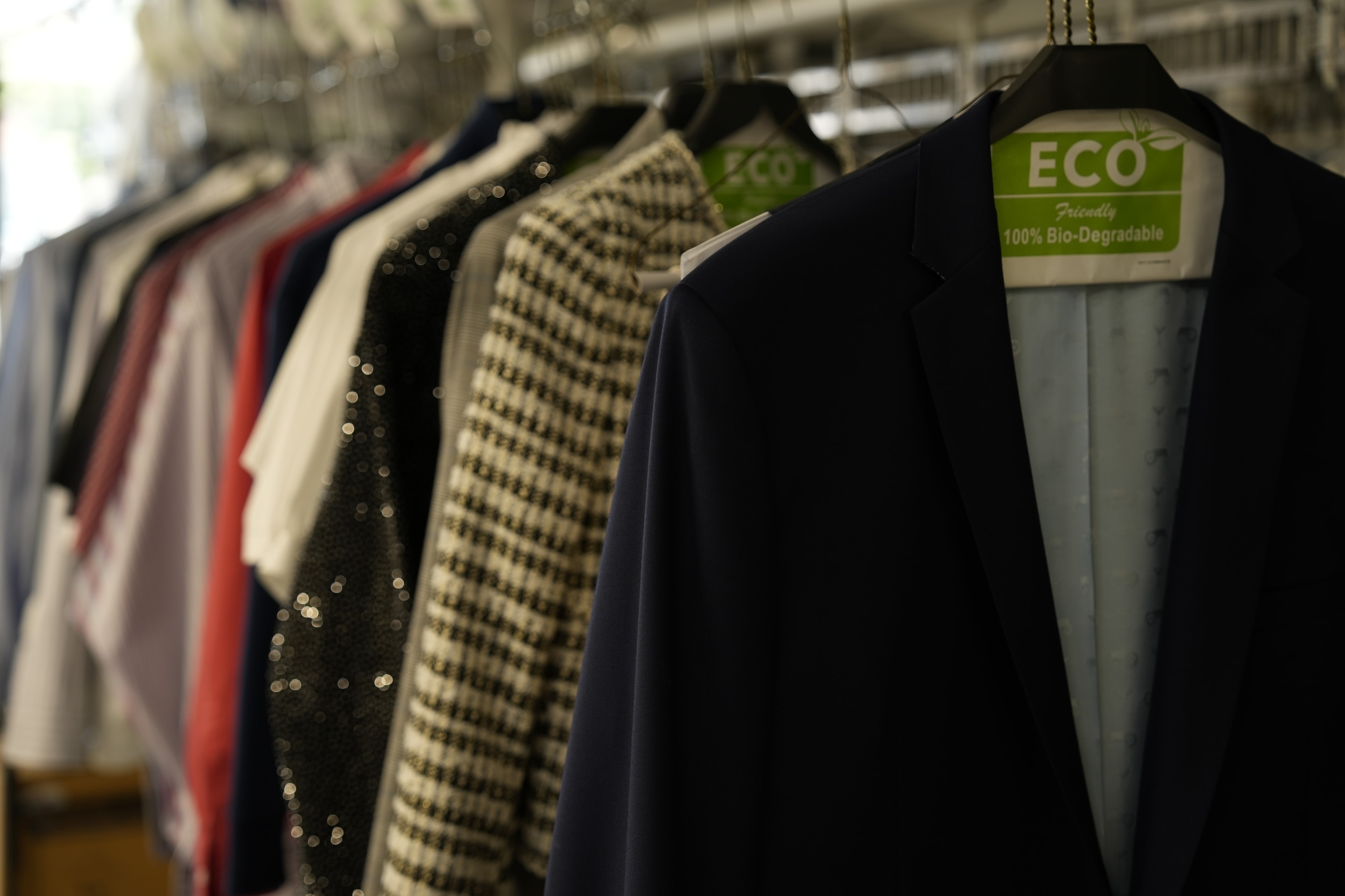Garments prepared for plant-based SYSTEMK4 cleaning