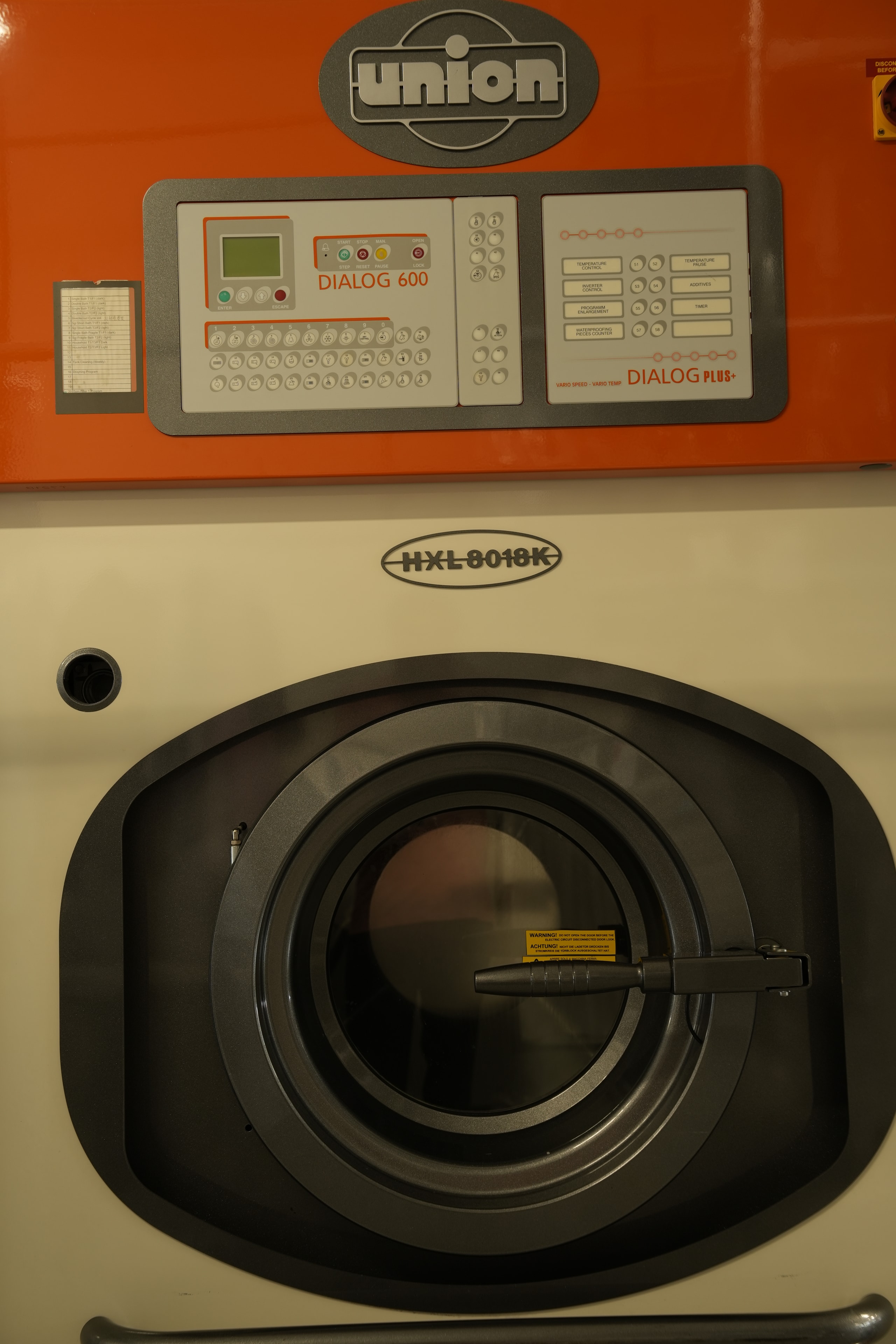 Union HL 840 dry cleaning machine at Sky Cleaners